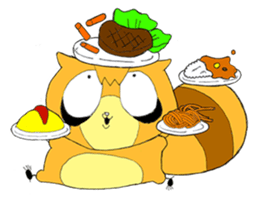Maru of raccoon sticker #3212803