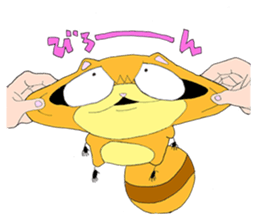 Maru of raccoon sticker #3212805