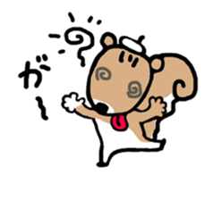 Genius squirrel painter 2 sticker #3213443