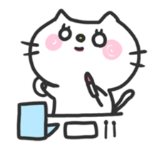 Busy cat sticker #3215323