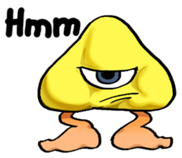 Muro - A walking mushroom sticker #3216261