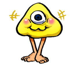 Muro - A walking mushroom sticker #3216265