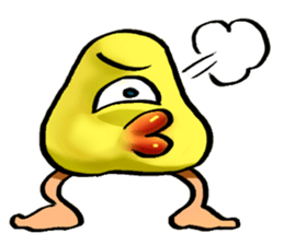 Muro - A walking mushroom sticker #3216268