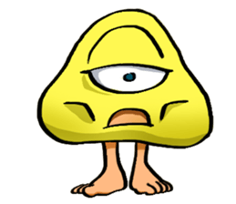 Muro - A walking mushroom sticker #3216272