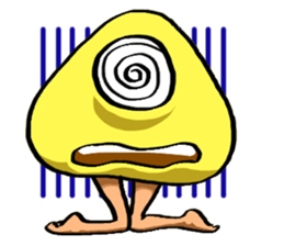 Muro - A walking mushroom sticker #3216273