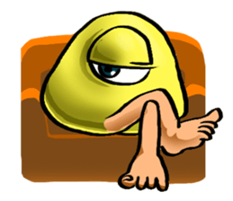 Muro - A walking mushroom sticker #3216279