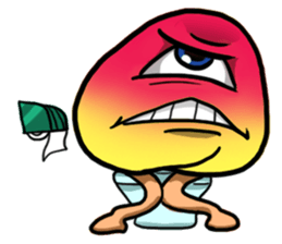 Muro - A walking mushroom sticker #3216283