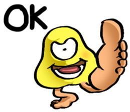 Muro - A walking mushroom sticker #3216285