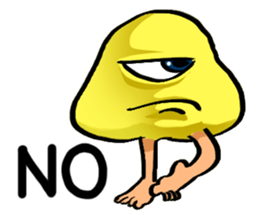 Muro - A walking mushroom sticker #3216294