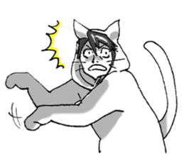 Good-looking cat sticker #3216521