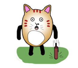 The fat tabby sticker #3217221