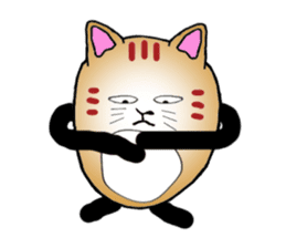 The fat tabby sticker #3217222