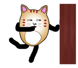 The fat tabby sticker #3217223