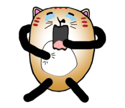 The fat tabby sticker #3217226