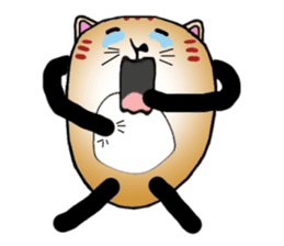The fat tabby sticker #3217226