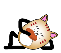 The fat tabby sticker #3217227