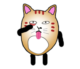 The fat tabby sticker #3217232