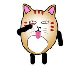 The fat tabby sticker #3217232