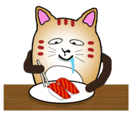 The fat tabby sticker #3217233