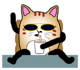 The fat tabby sticker #3217234