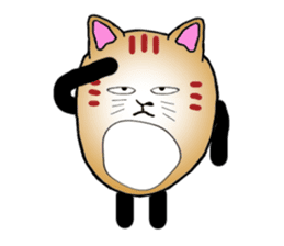 The fat tabby sticker #3217240