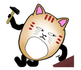 The fat tabby sticker #3217241