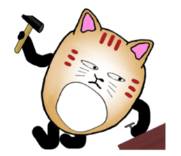 The fat tabby sticker #3217241