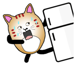 The fat tabby sticker #3217242