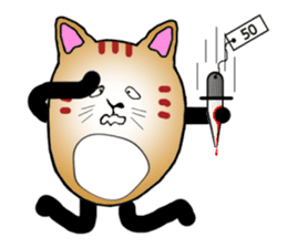 The fat tabby sticker #3217245