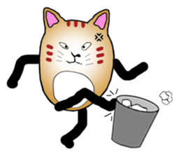 The fat tabby sticker #3217246