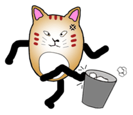 The fat tabby sticker #3217246