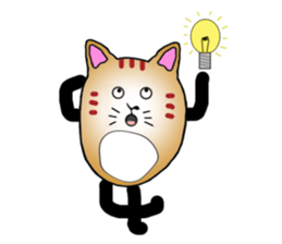 The fat tabby sticker #3217248