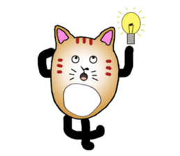 The fat tabby sticker #3217248