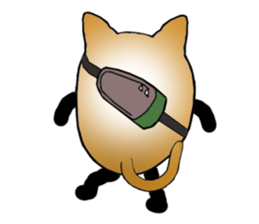 The fat tabby sticker #3217249