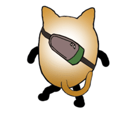 The fat tabby sticker #3217249