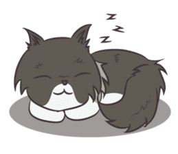 Browny Cat - Funny and Lucky Cat sticker #3217503