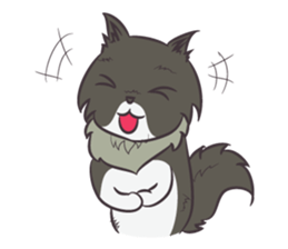 Browny Cat - Funny and Lucky Cat sticker #3217504