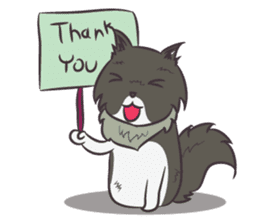 Browny Cat - Funny and Lucky Cat sticker #3217509