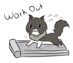 Browny Cat - Funny and Lucky Cat sticker #3217513