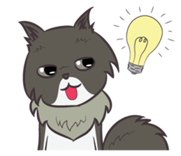 Browny Cat - Funny and Lucky Cat sticker #3217521