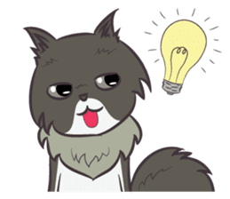 Browny Cat - Funny and Lucky Cat sticker #3217521