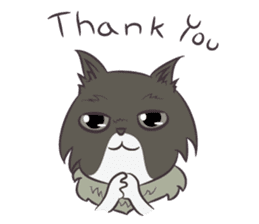 Browny Cat - Funny and Lucky Cat sticker #3217524