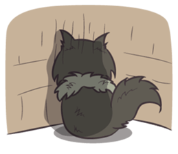 Browny Cat - Funny and Lucky Cat sticker #3217527