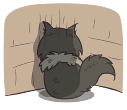 Browny Cat - Funny and Lucky Cat sticker #3217527