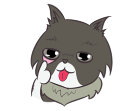 Browny Cat - Funny and Lucky Cat sticker #3217532