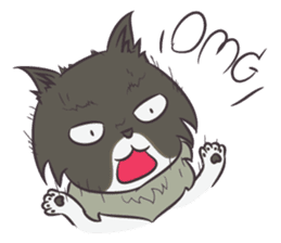 Browny Cat - Funny and Lucky Cat sticker #3217537