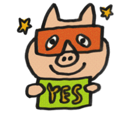 FUKUOKA PIG sticker #3218128