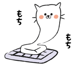 Daily life of white cat sticker #3219420