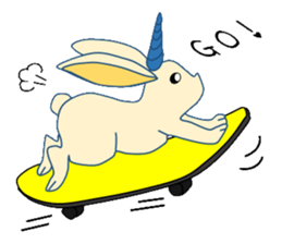 Rabbit of Uni and Pega sticker #3219512