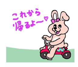 The house of a rabbit & a tortoise sticker #3219919